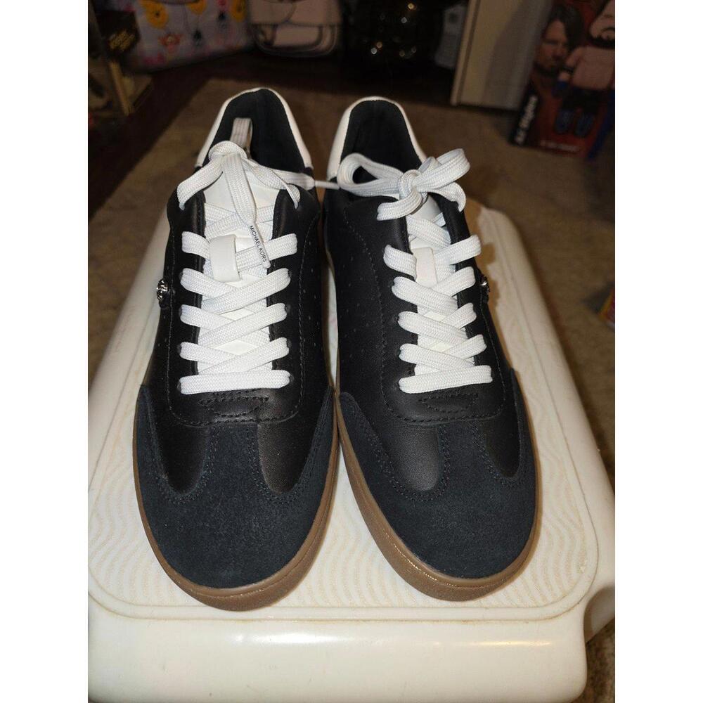 Michael Kors Scotty Leather Gum Sole Sneakers - Picture 2 of 9